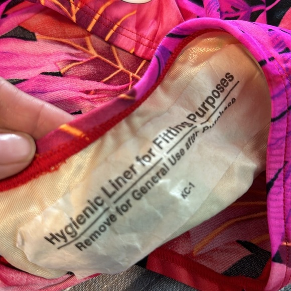 SPEEDO Pink & Black Tropical Ultraback Endurance Swimsuit Size 8 EUC #2494 - Picture 6 of 8